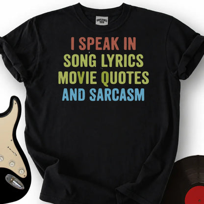 Printify T-Shirt Black / S I Speak T-Shirt