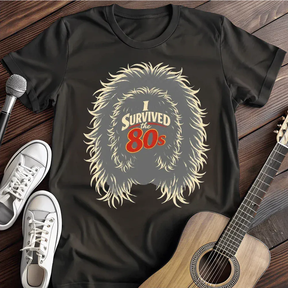 Printify T-Shirt Black / S I Survived The 80s T Shirt
