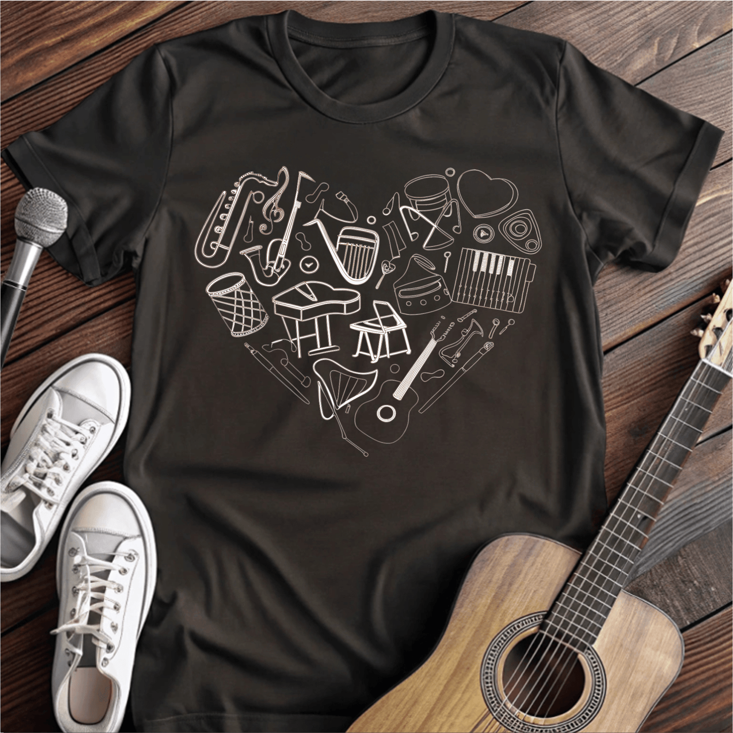 ⭐️⭐️⭐️⭐️⭐️ T-Shirt Black / S Instrument Heart T-Shirt