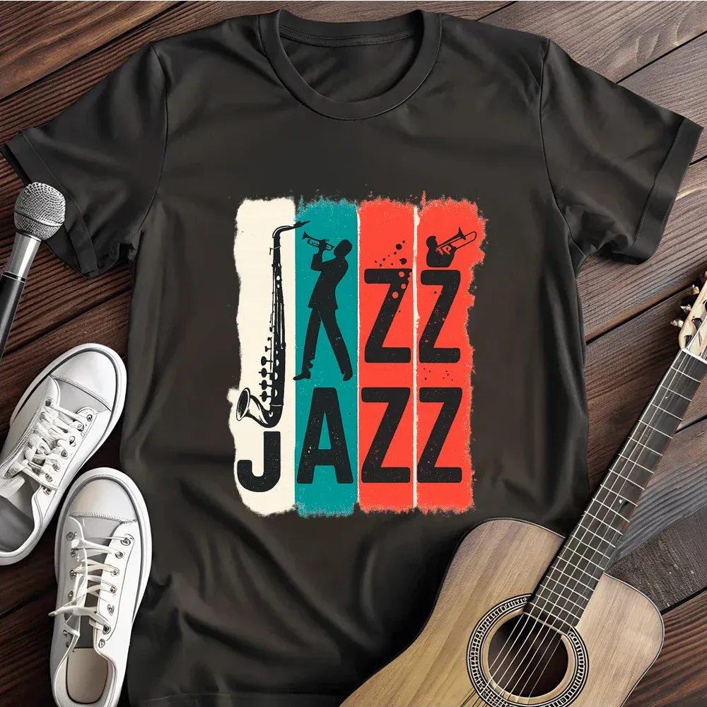 Printify T-Shirt Black / S Jazz Jazz T Shirt