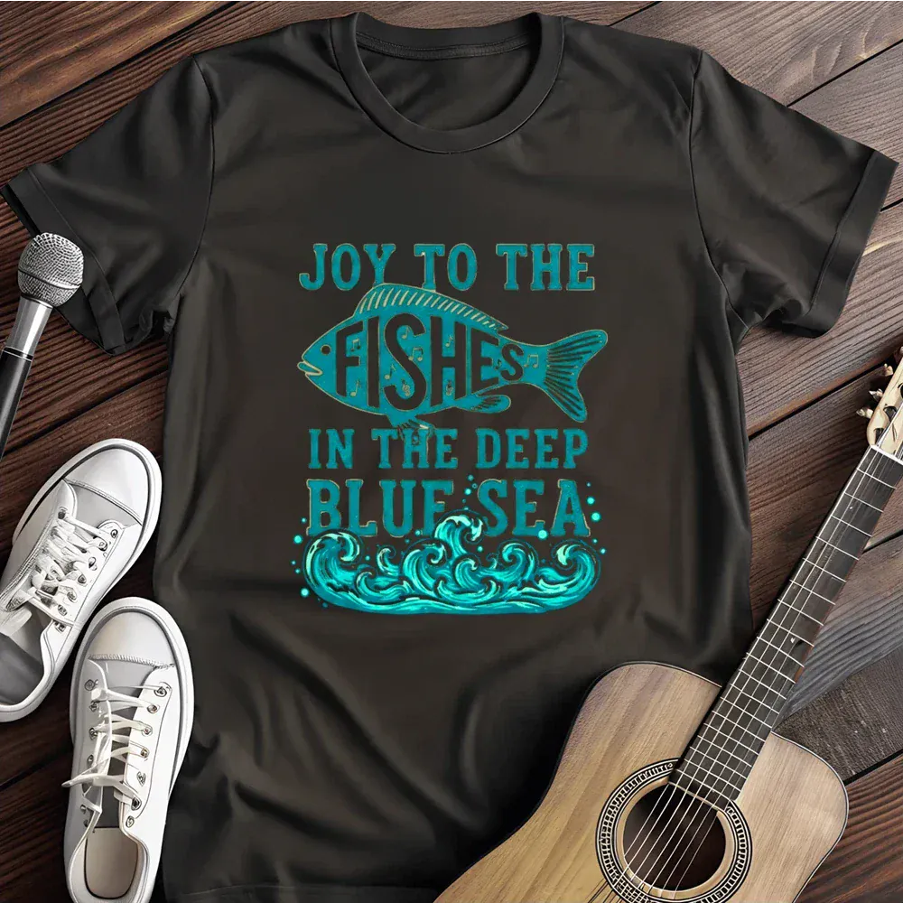 Printify T-Shirt Black / S Joy To The Fishes T Shirt