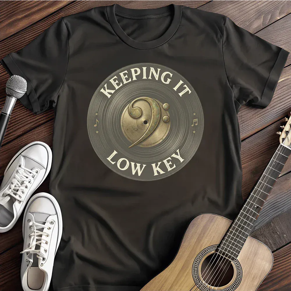 Printify T-Shirt Black / S Keeping It Low Key T Shirt