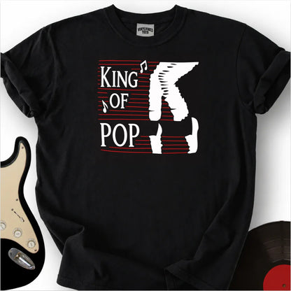 Printify T-Shirt Black / S King Of Pop Premium T-Shirt