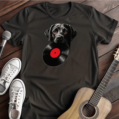 Printify T-Shirt Black / S Labrador Vinyl T Shirt