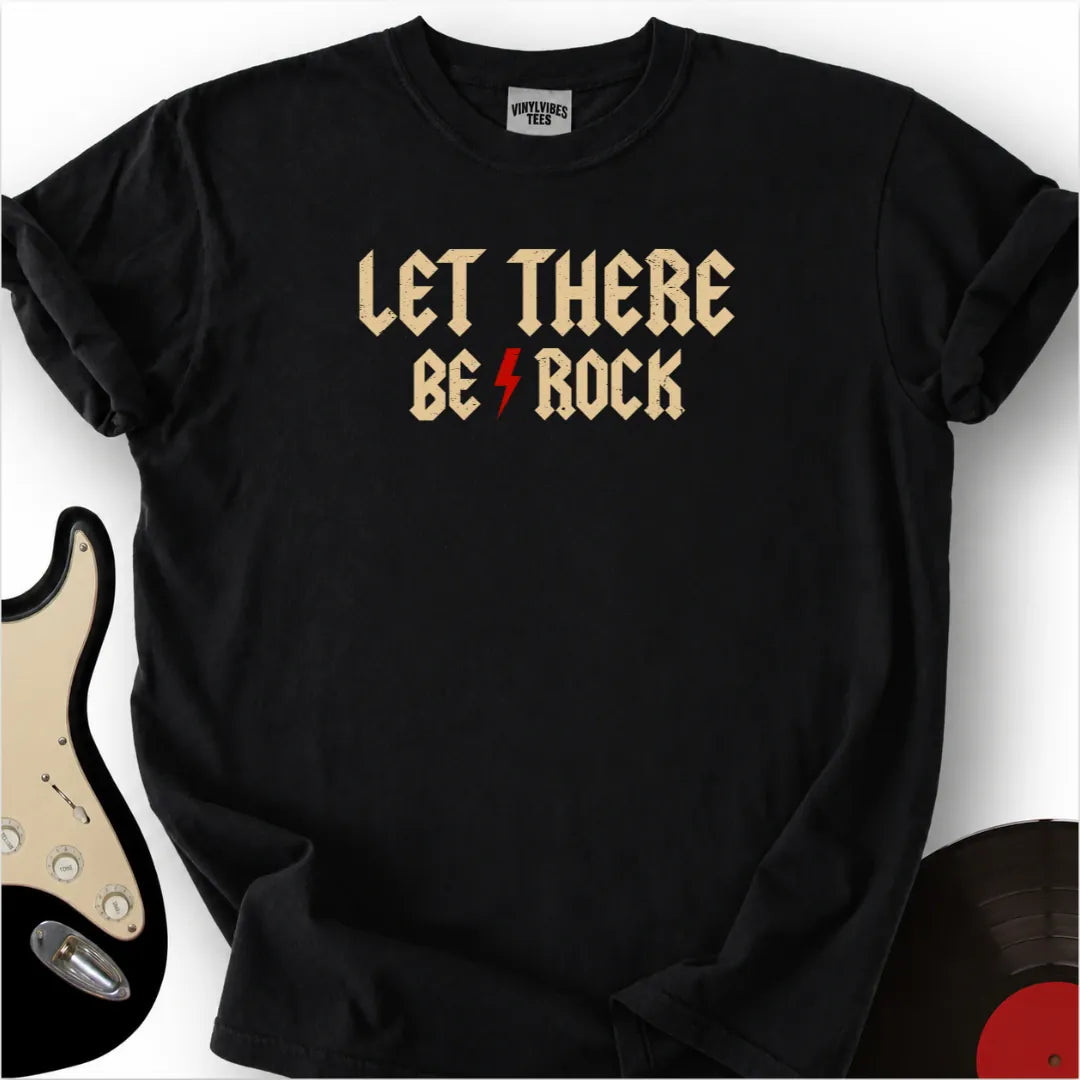 Printify T-Shirt Black / S Let there be rock Premium T-Shirt