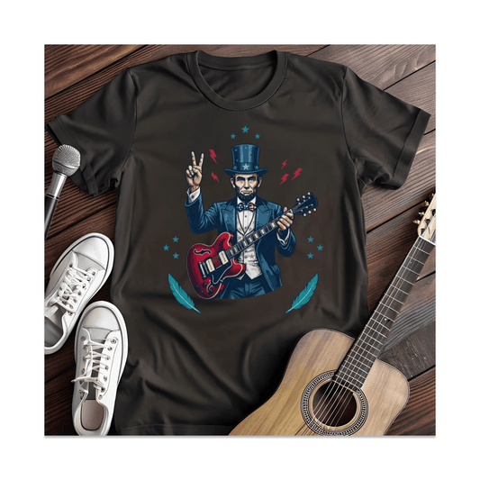 Printify T-Shirt Black / S Lincoln Log Rhythm T-Shirt
