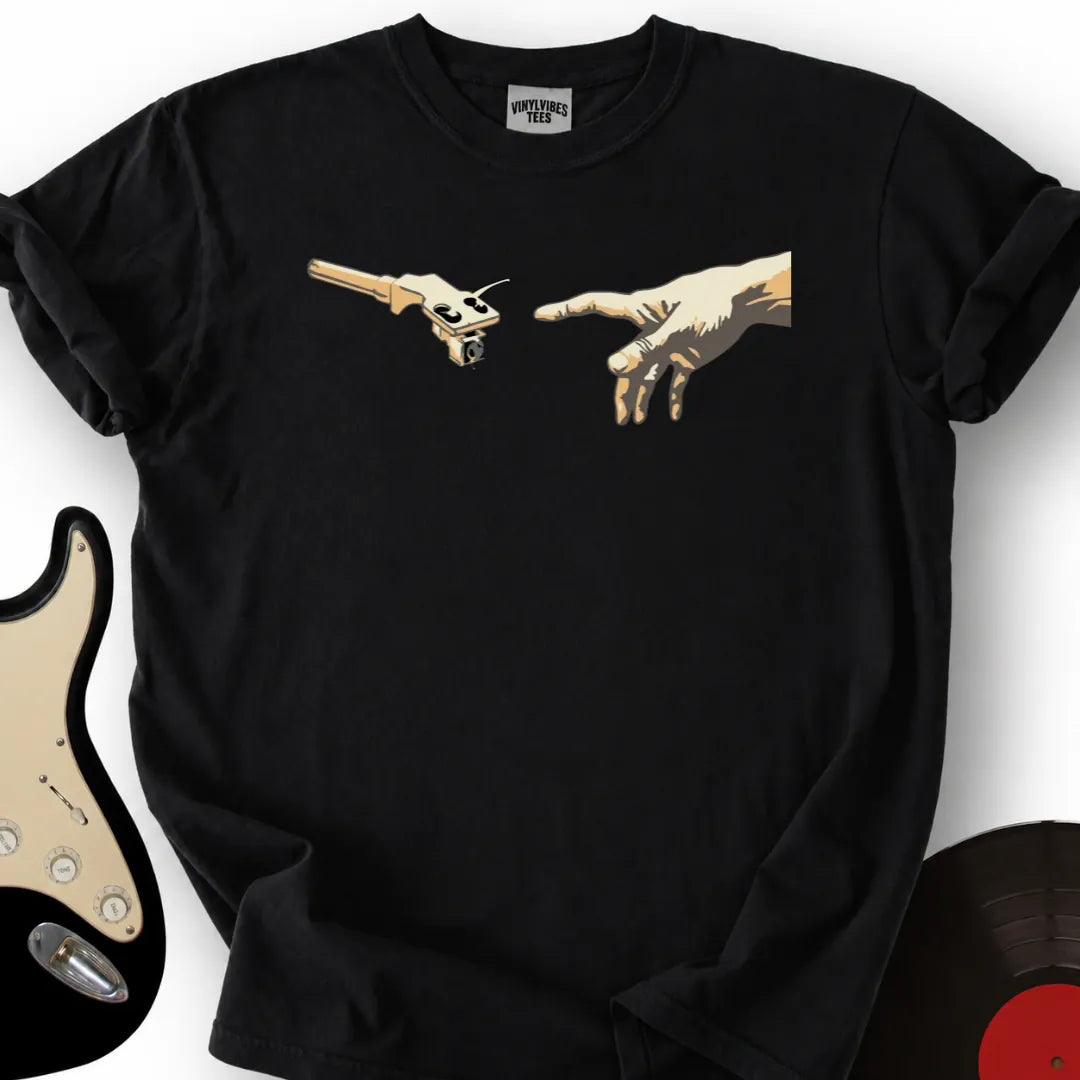 Printify T-Shirt Black / S Michelangelo Needle T-Shirt