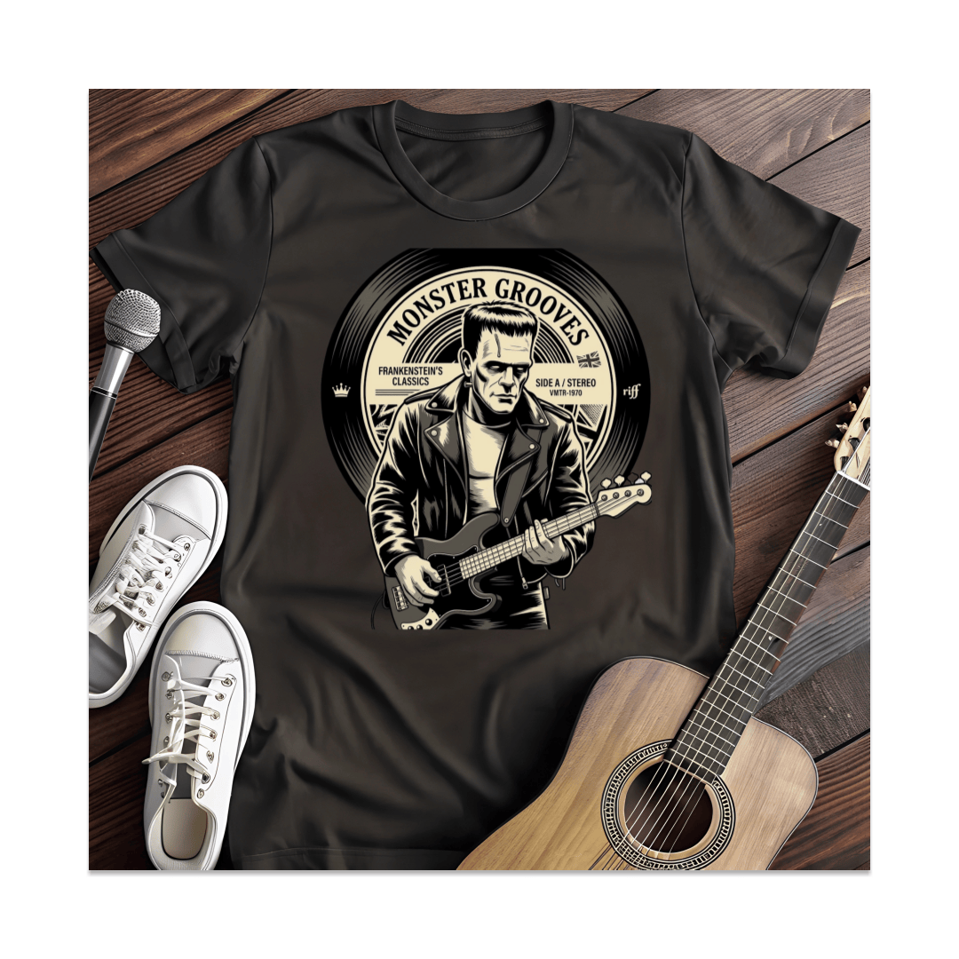 Printify T-Shirt Black / S Monster Grooves T-Shirt