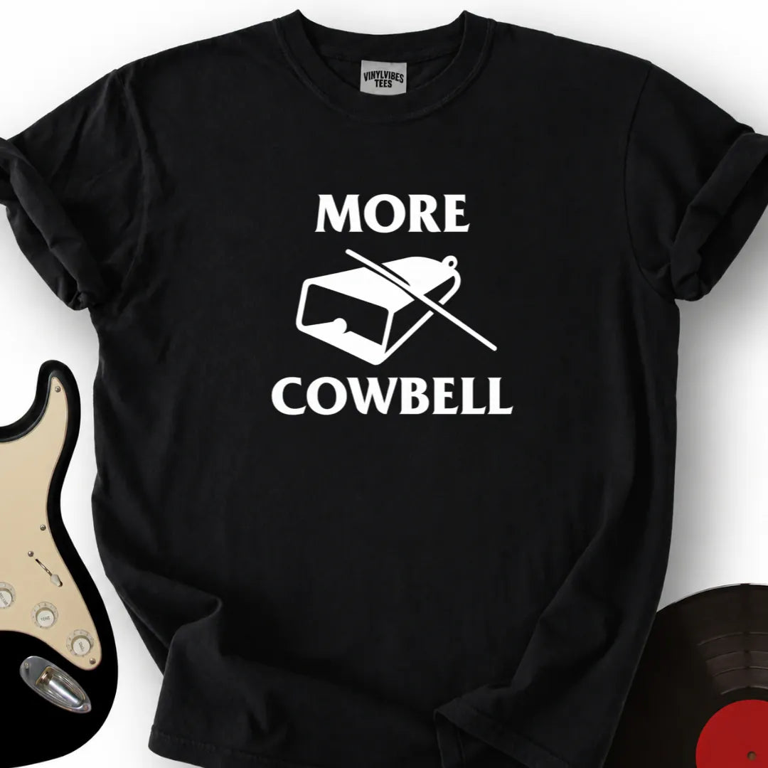 Printify T-Shirt Black / S More Cowbell T-Shirt