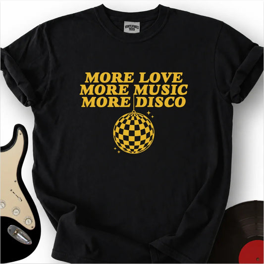 Printify T-Shirt Black / S MORE DISCO Premium T-Shirt