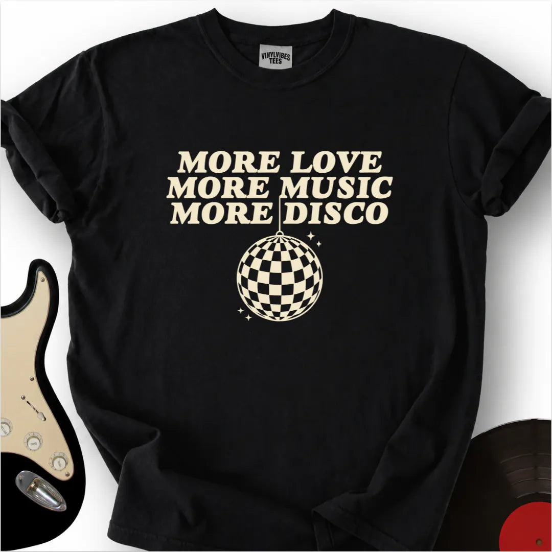 Printify T-Shirt Black / S MORE DISCO Premium T-Shirt