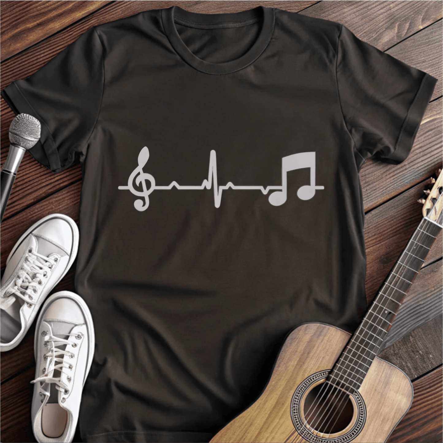 ⭐️⭐️⭐️⭐️⭐️ T-Shirt Black / S Music Lifeline T-Shirt