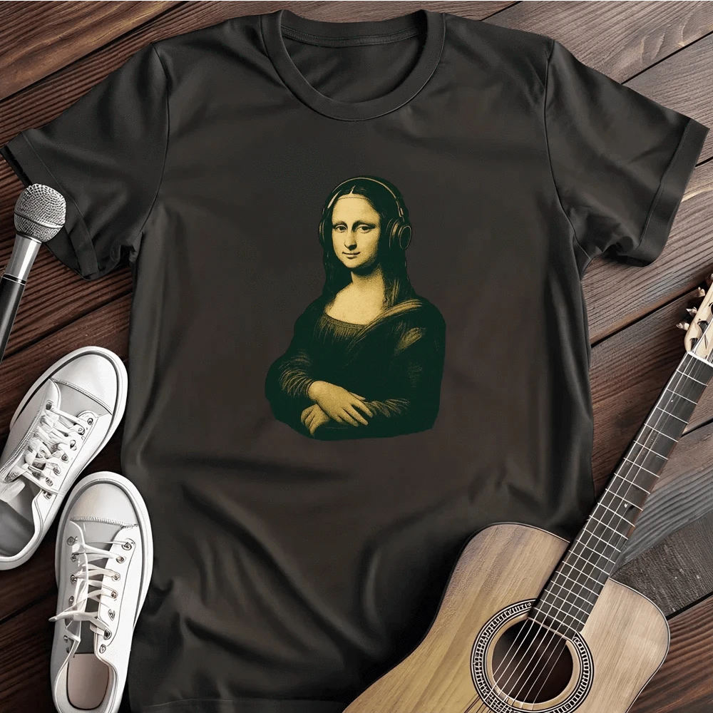 Printify T-Shirt Black / S Music Lisa T Shirt
