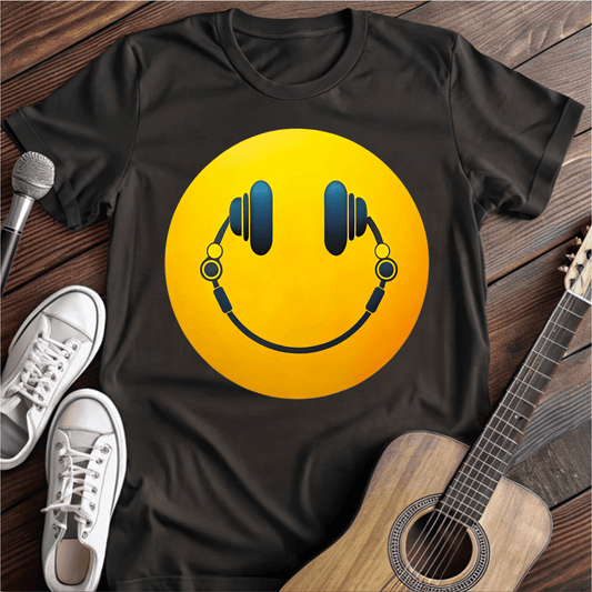 ⭐️⭐️⭐️⭐️⭐️ T-Shirt Black / S Music Smiley T-Shirt