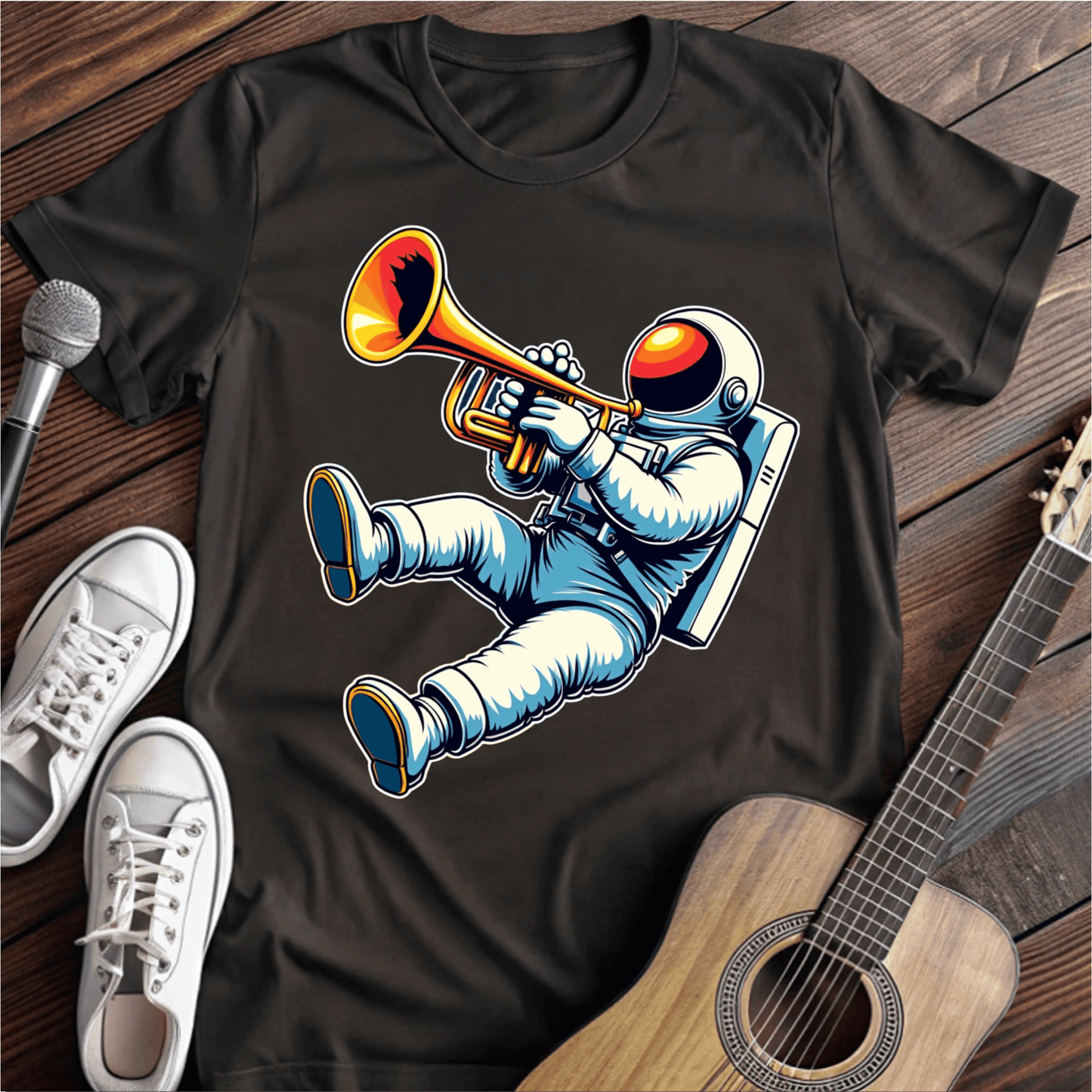 ⭐️⭐️⭐️⭐️⭐️ T-Shirt Black / S Musical Austronaut T-Shirt