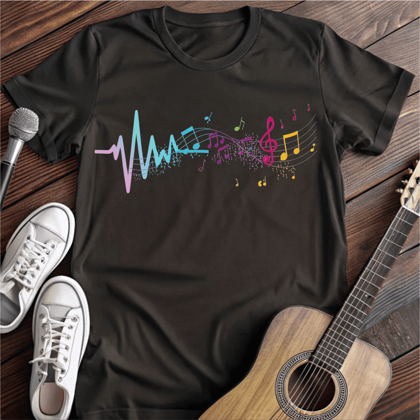 ⭐️⭐️⭐️⭐️⭐️ T-Shirt Black / S Musical lifeline T-Shirt