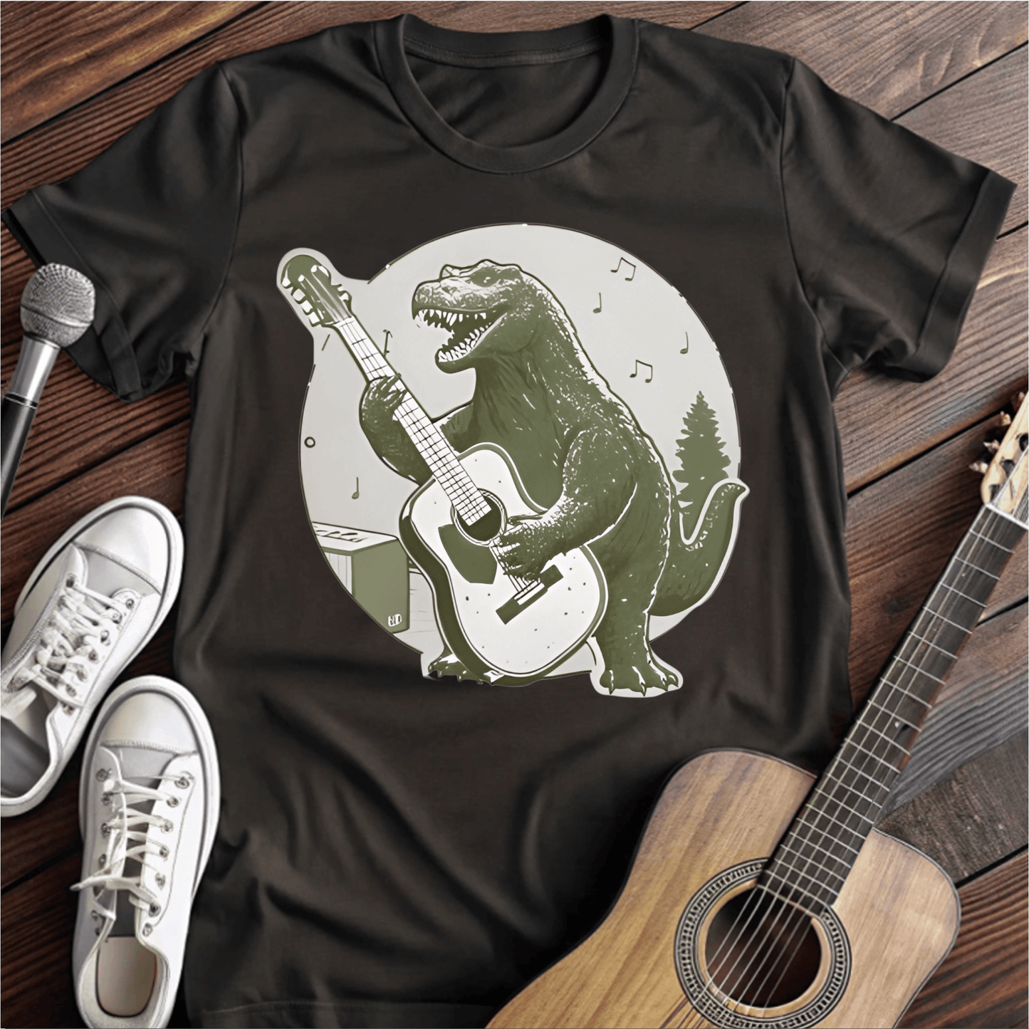 ⭐️⭐️⭐️⭐️⭐️ T-Shirt Black / S Musical T-Rex T-Shirt