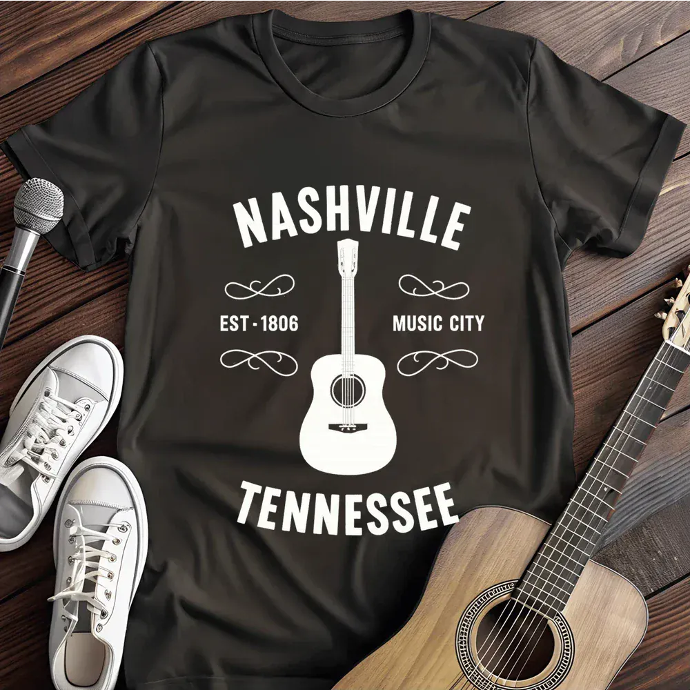 Printify T-Shirt Black / S Nashville T Shirt
