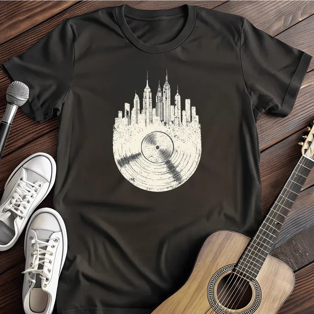 Printify T-Shirt Black / S New York Skyline T Shirt