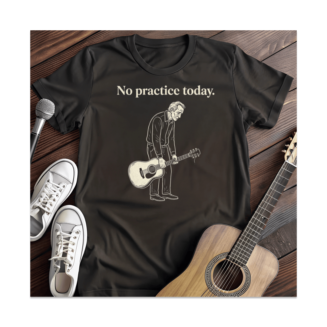 Printify T-Shirt Black / S No Practice Today T-Shirt