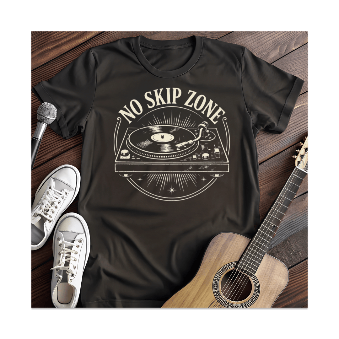 Printify T-Shirt Black / S No Skip  Zone T-Shirt