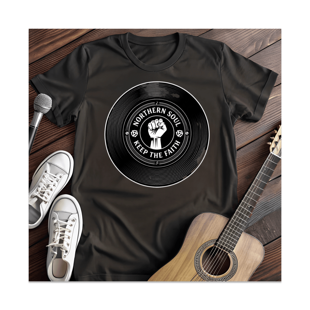 Printify T-Shirt Black / S Northern Soul Keep The Faith T-Shirt
