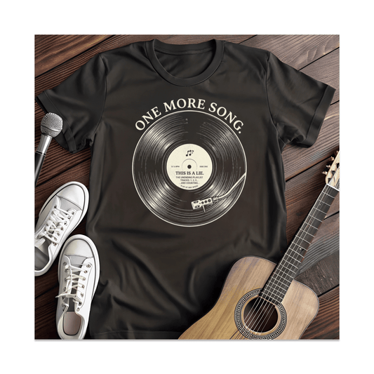Printify T-Shirt Black / S One More Song Playlist T-Shirt