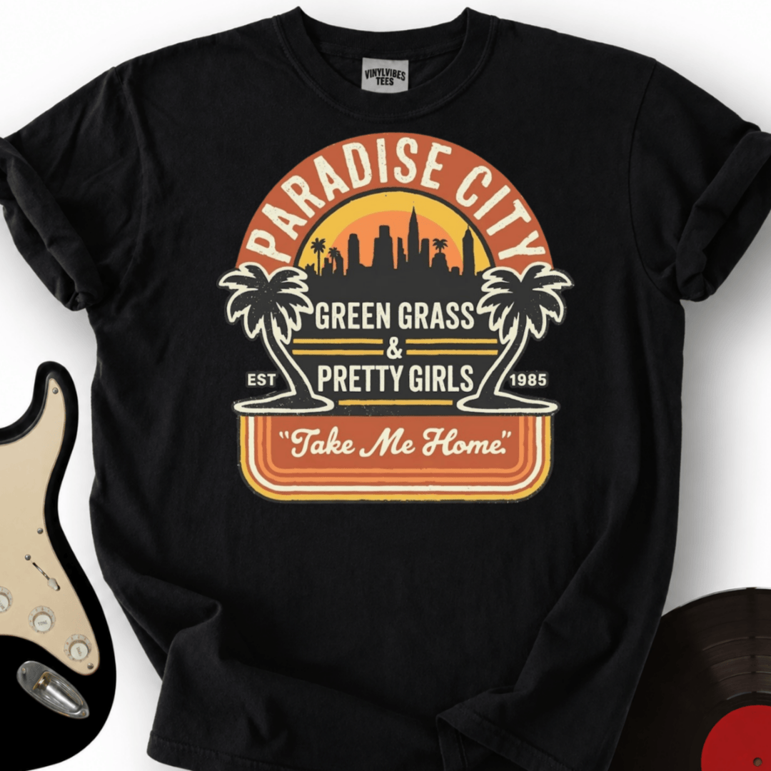 Printify T-Shirt Black / S Paradise City T Shirt T-Shirt