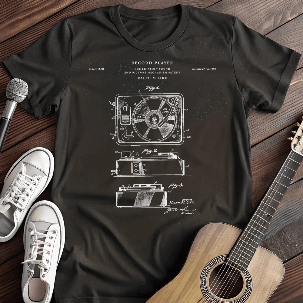 Printify T-Shirt Black / S Patent Player T Shirt