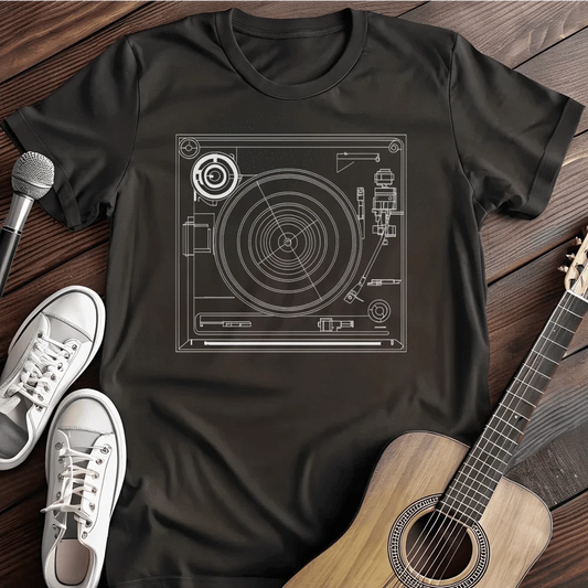 Printify T-Shirt Black / S Patent Record T Shirt
