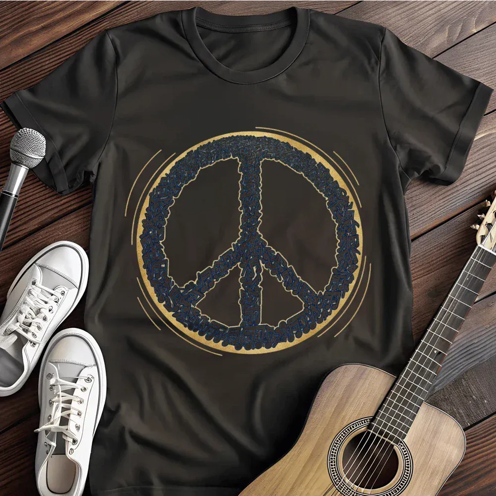 Printify T-Shirt Black / S Peace T Shirt