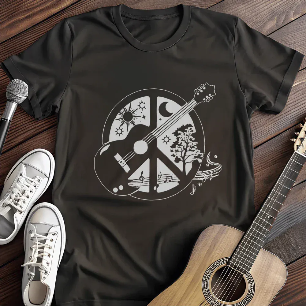 Printify T-Shirt Black / S Peacefulness T Shirt