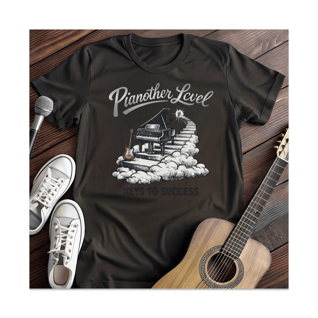 Printify T-Shirt Black / S Pianother Level T-Shirt