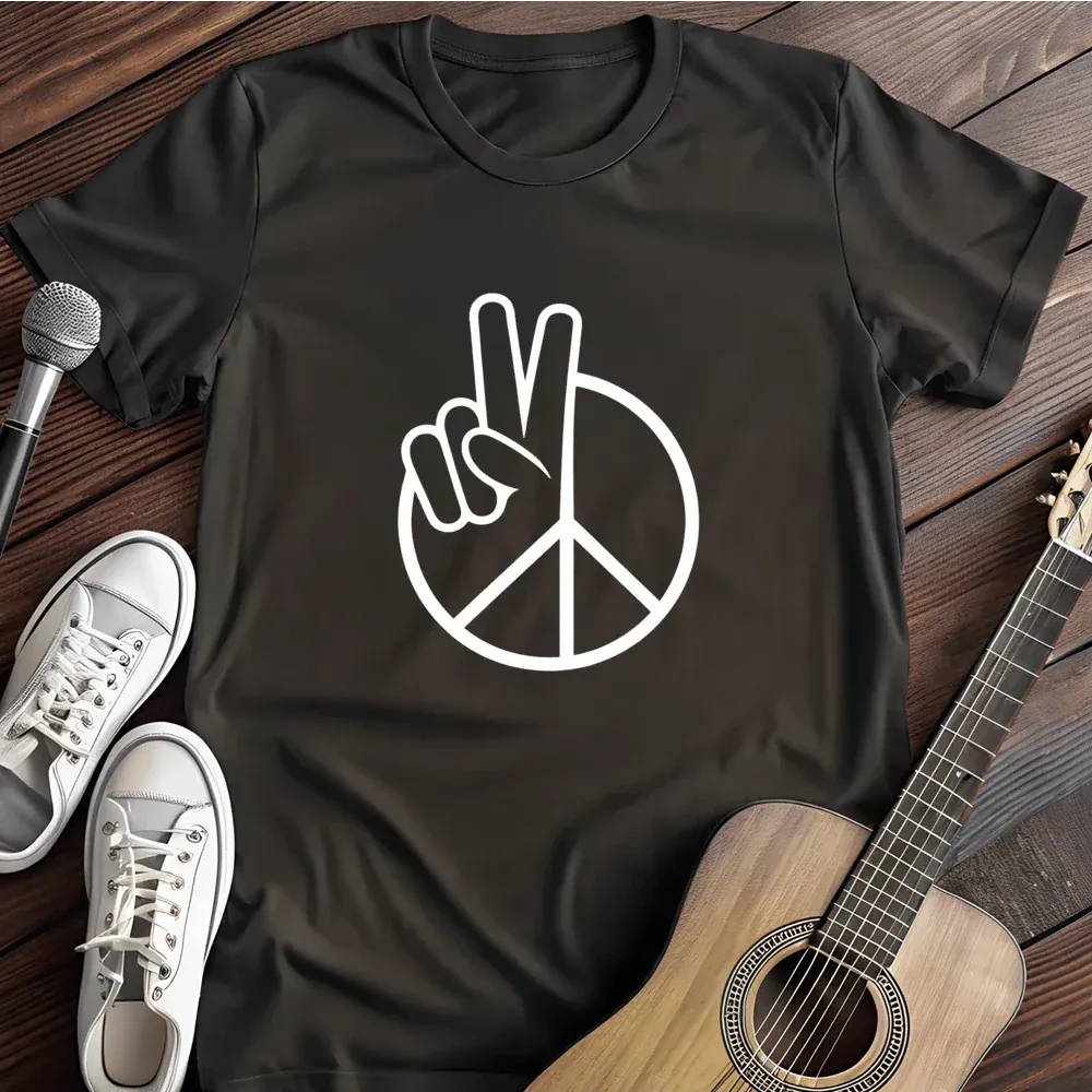 Printify T-Shirt Black / S Piece Of Peace T Shirt