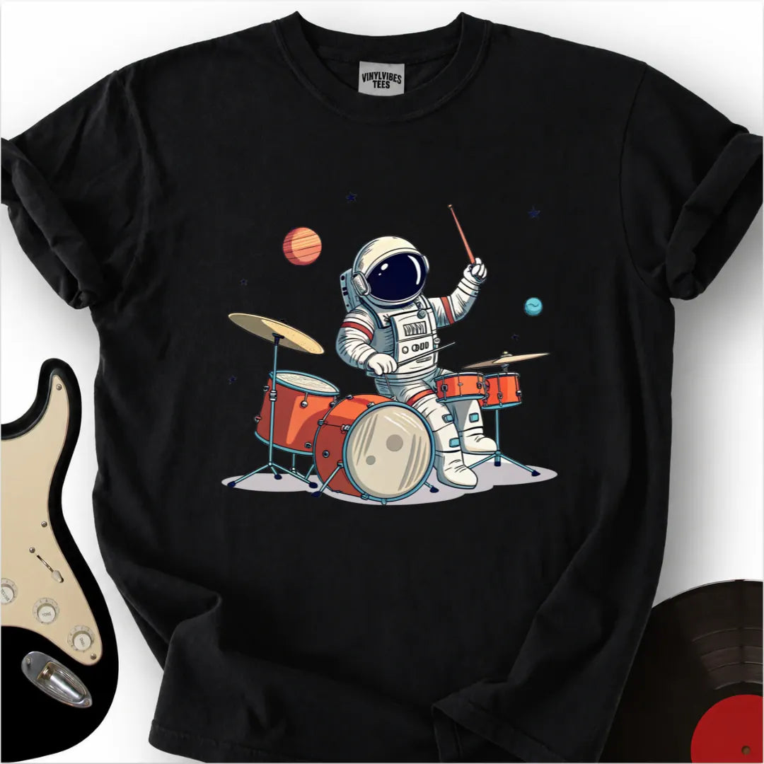Printify T-Shirt Black / S Playful Astronaut Premium T-Shirt