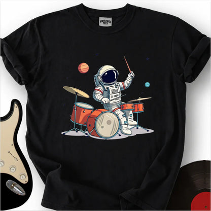 Printify T-Shirt Black / S Playful Astronaut Premium T-Shirt
