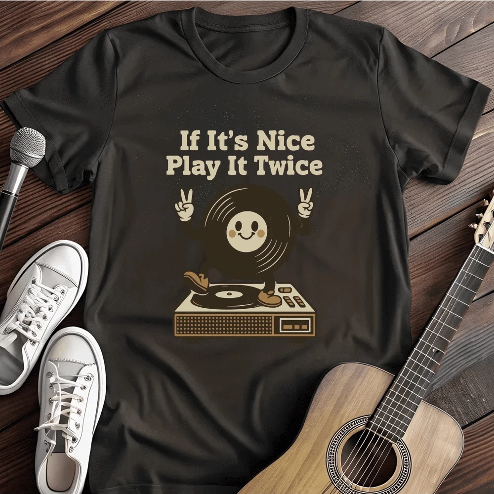 Printify T-Shirt Black / S Playful Vinyl T Shirt