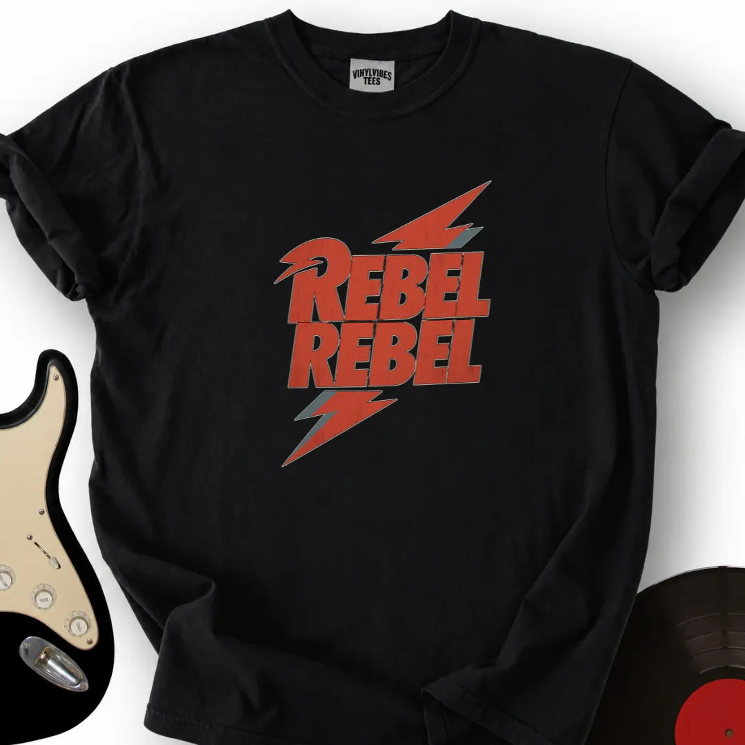 Printify T-Shirt Black / S Rebel Rebel T-Shirt