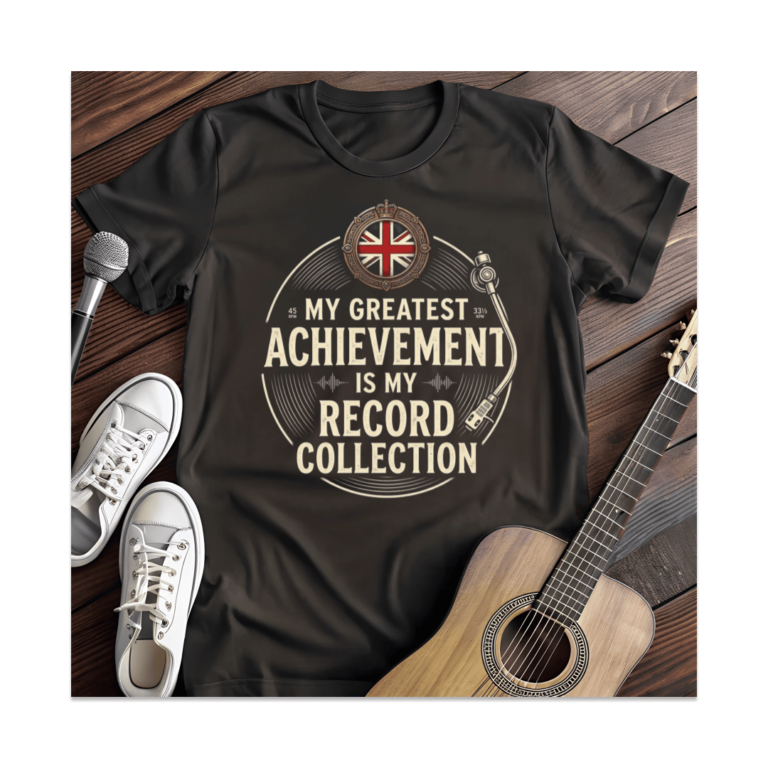 Printify T-Shirt Black / S Record Collection T-Shirt