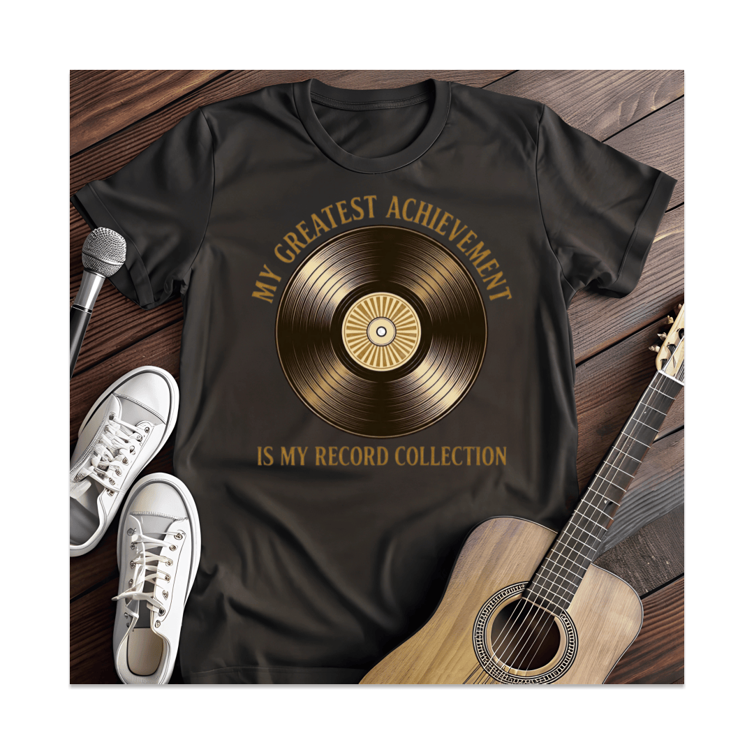 Printify T-Shirt Black / S Record Collection T-Shirt