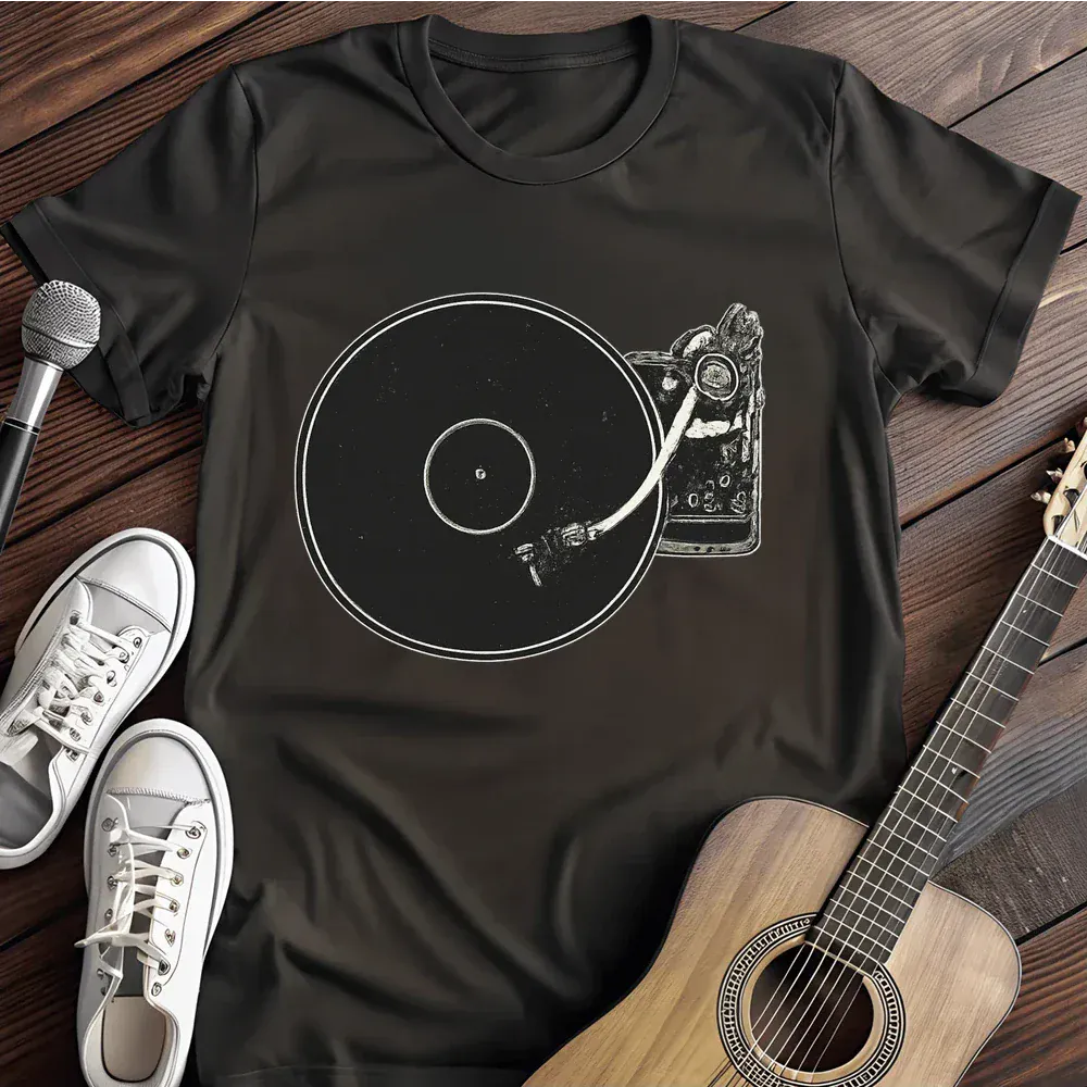Printify T-Shirt Black / S Retro Music Player T Shirt