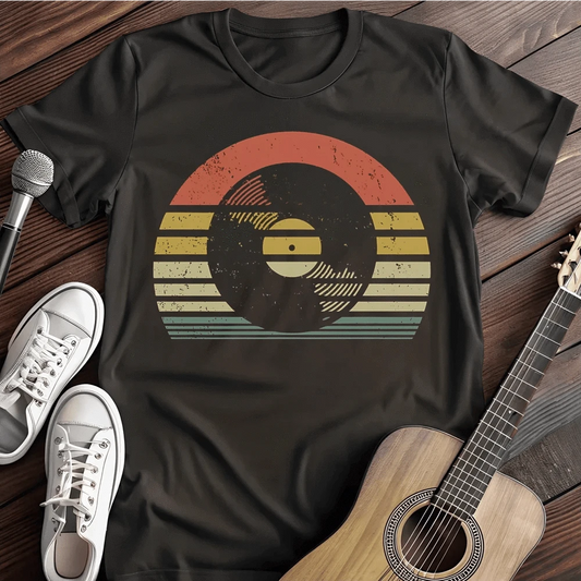 Printify T-Shirt Black / S Retro Sunset T Shirt