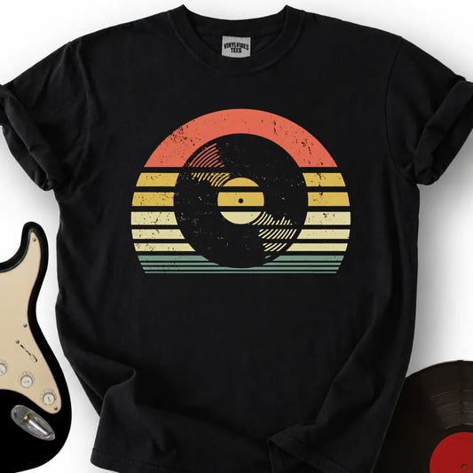 Printify T-Shirt Black / S Retro Sunset T-Shirt