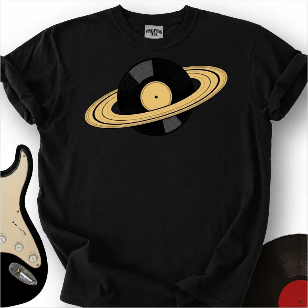 Printify T-Shirt Black / S Ring Around The Record Premium T-Shirt