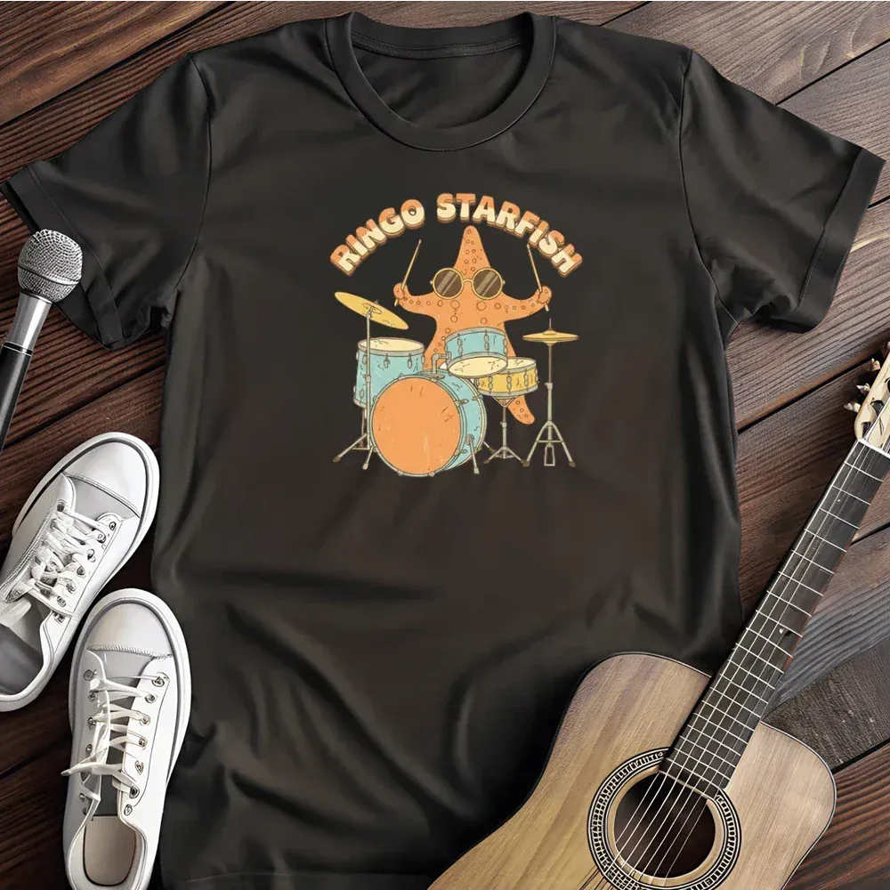 Printify T-Shirt Black / S Ringo Starfish T Shirt