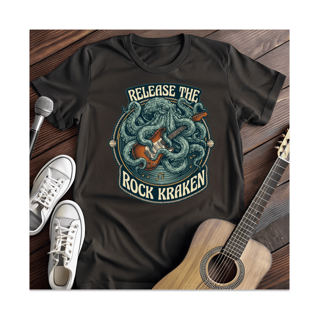 Printify T-Shirt Black / S Rock Kraken T-Shirt