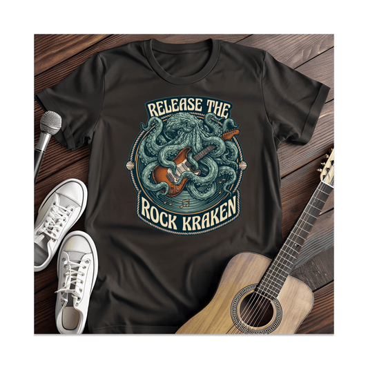 Printify T-Shirt Black / S Rock Kraken T-Shirt
