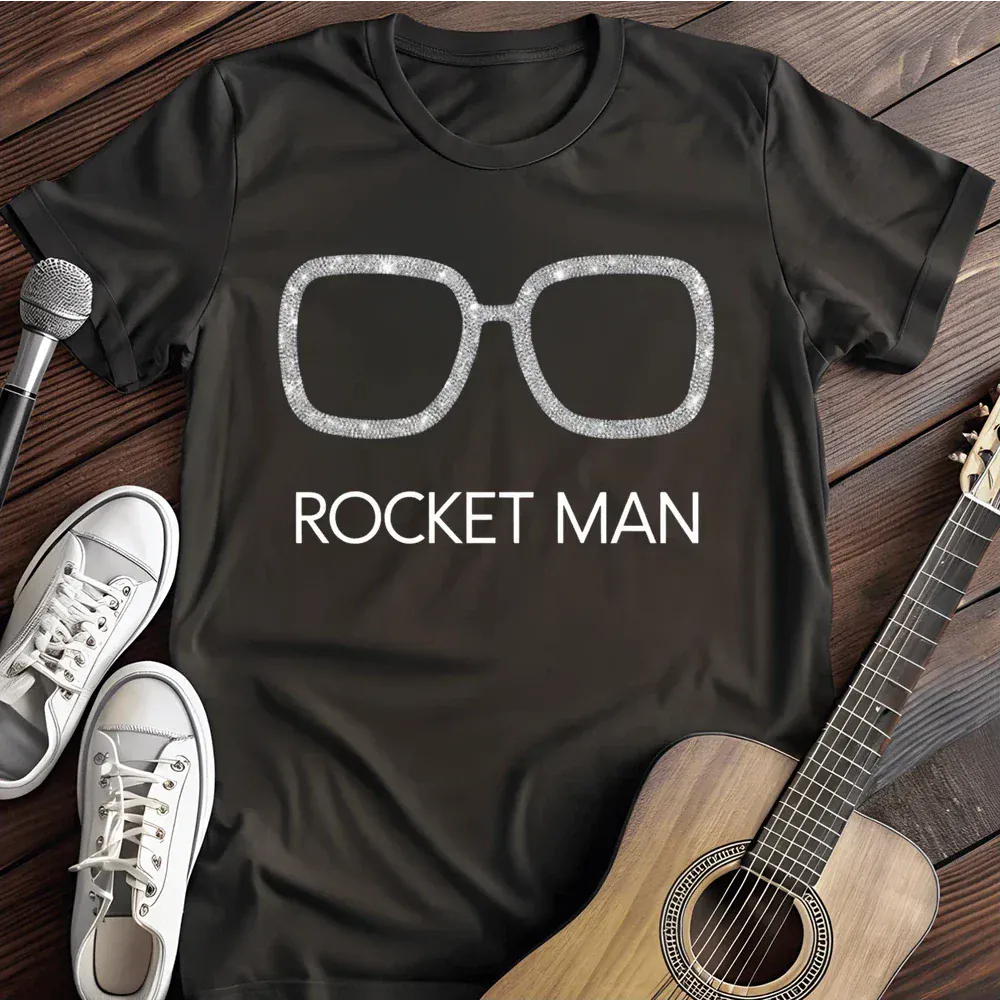 Printify T-Shirt Black / S Rocket Man T Shirt