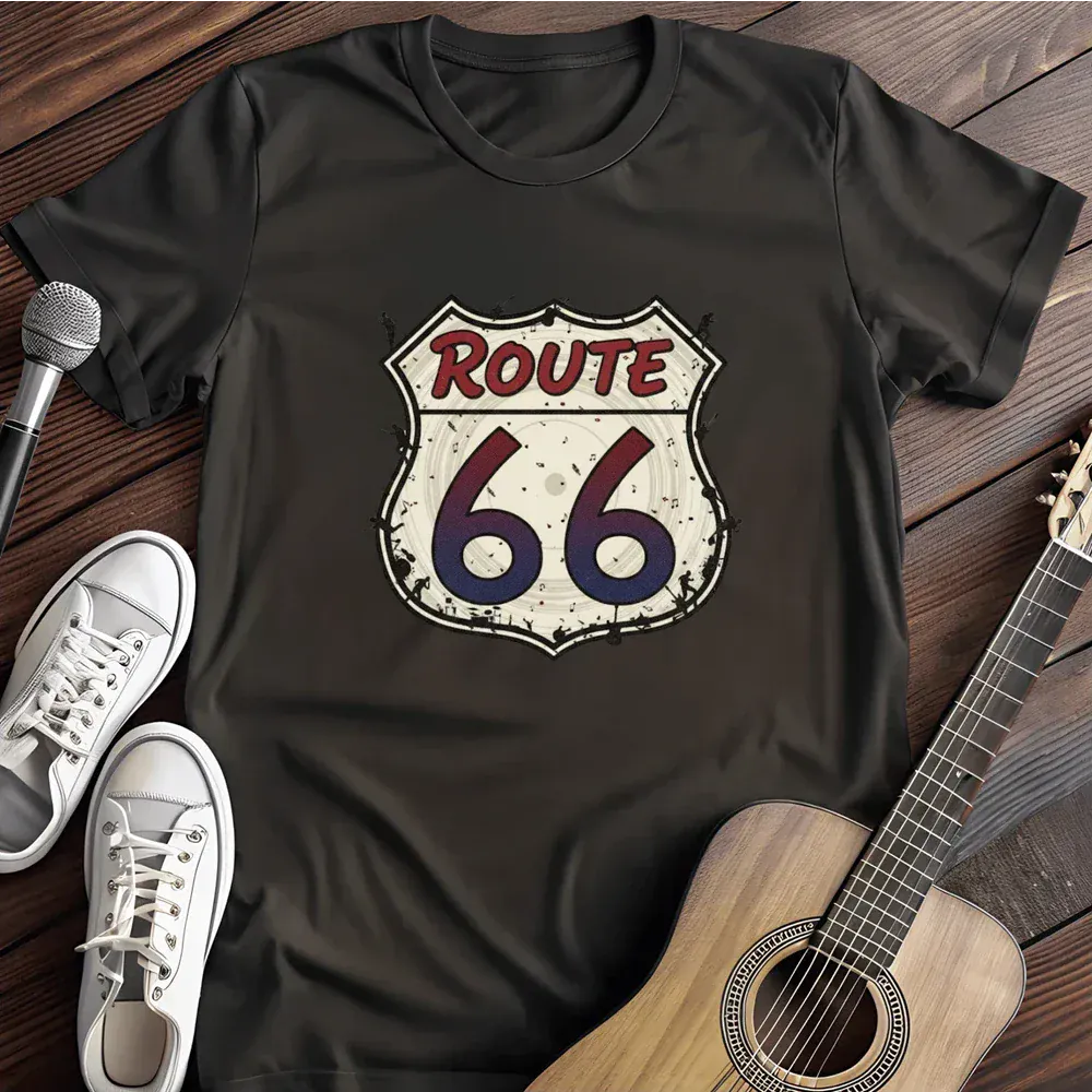 Printify T-Shirt Black / S Route 66 T Shirt