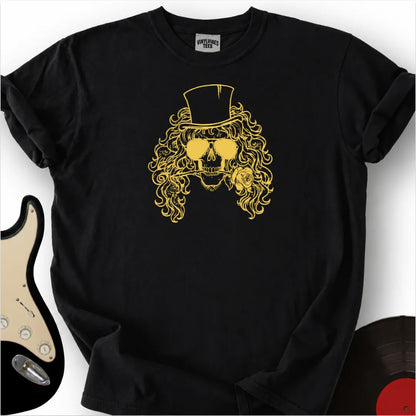 Printify T-Shirt Black / S Skull Rose Premium T-Shirt
